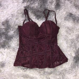 Lace corset top